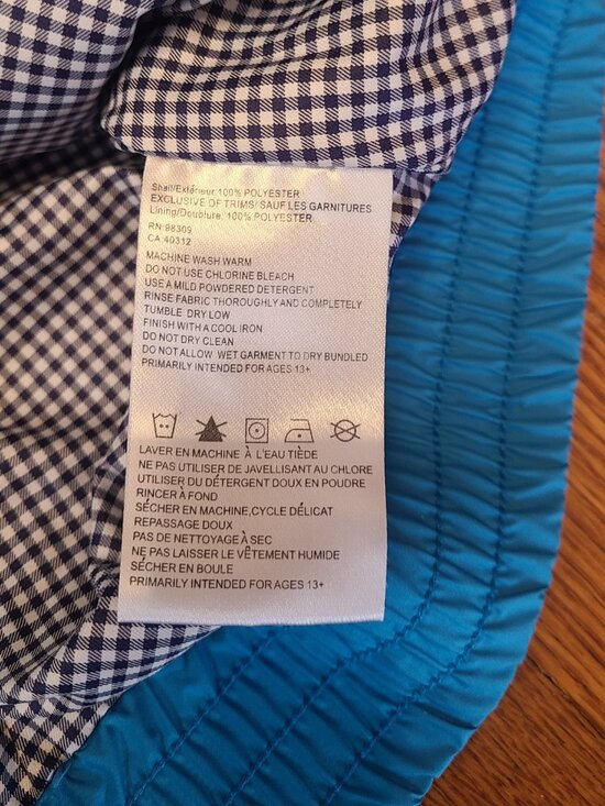 BONFIRE Bomber / Rain Jacket waterproof lined hooded Bright Blue Size Small - Picture 6 of 11